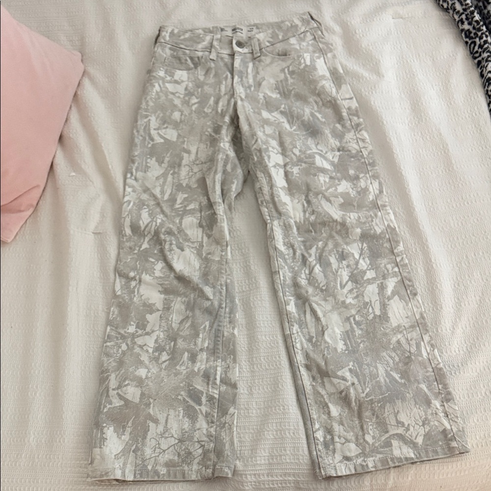 Hollister Gray Patterned Women Jeans